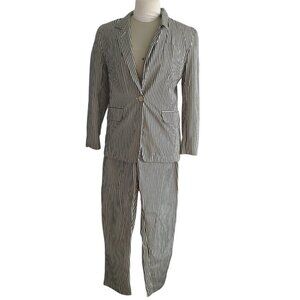 Lauren Ralph  Lauren Striped Cotton Suit